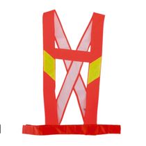 Colete Sinalização Em X Elástico Laranja Com Refletivo Tamanho Único VIC 71106 DVS