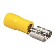 Terminal Elétrico Fêmea Pré-Isolado 4-6mm2 Amarelo FE66 Intelli
