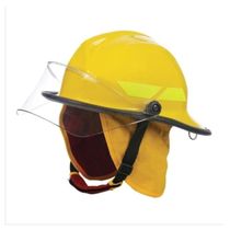 Capacete Bombeiro Termoplástico Amarelo com Visor Hf09204aor CA 35173 Hercules