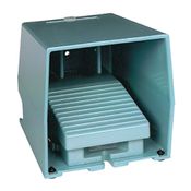 Pedal Comando Simples Metal 1 Estagio Com Capa Protetora Azul 1na+1nf XPEM310 Schneider