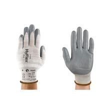 Luva Antiestética Poliéster Cinza Nitrílica Tamanho 8 HyFlex Static Control 11-100 CA 18192 Ansell