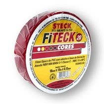Fita Isolante Fiteck Vermelha 18Mm 10M SFT1310VM Steck