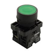 Botão Redondo Verde 22,5mm Impulso SLPRN2I Steck
