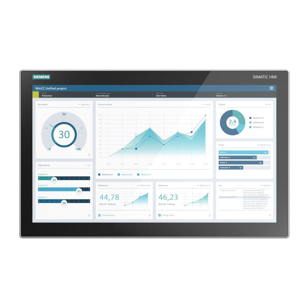 Interface IHM Simatic Unified Comfort Panel Touch 15" MTP1500