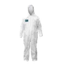 Macacão de Segurança Branco Com Capuz Microgard 1800 CA 39119 Tamanho GG Ansell