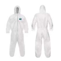 Macacão de Segurança Branco Com Capuz Microgard 1800 CA 39119 Tamanho M Ansell