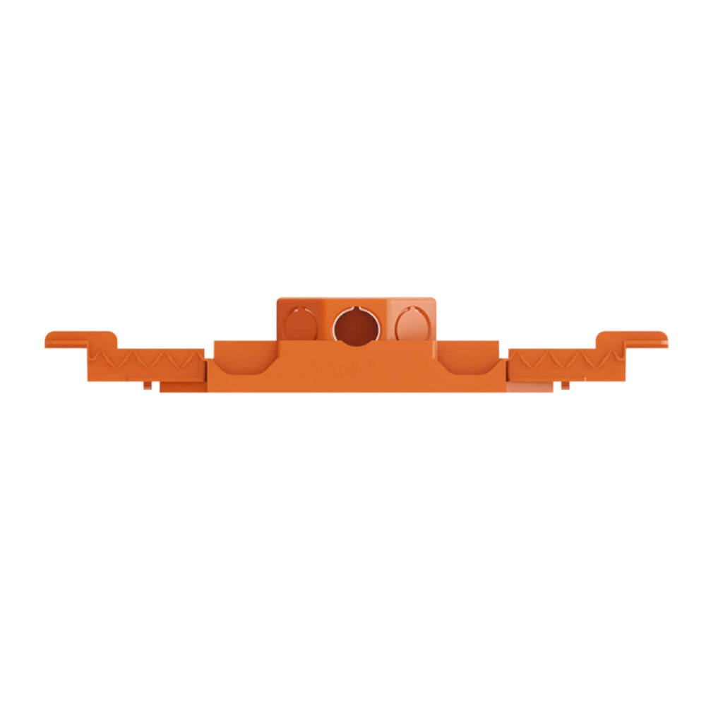 Caixa Passagem Embutir PVC Laranja 4x4