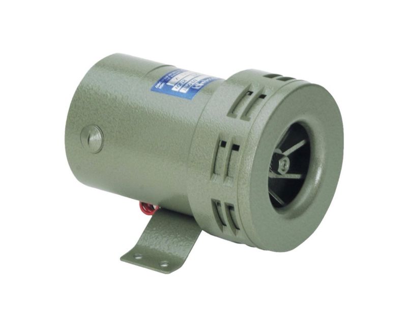 Sinalizador Sonoro Sirene Eletromecânica Continuo 123db 220V Alumínio - Engesig | Esquerda