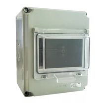 Quadro Distribuição Disjuntor Termoplástico Sobrepor 114X116X141mm Sem Barramento Porta Transparente SM03304 Steck