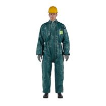 Macacao Tnt Verde Com Capuz e Zíper Tamanho M MICROCHEM4000 Ansell