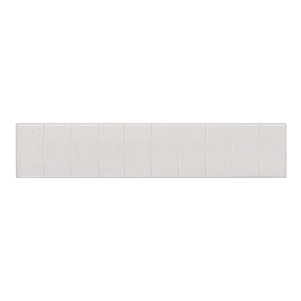Identificador Passagem Branco 10mm Letra sem Impressao
