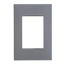 Placa 3 Postos 4X2" Cinza Silent 8503 Pial Legrand