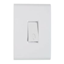 Interruptor Predial Embutir 1 Tecla Simples Branca 250v 10a Com Placa 4 X 2" Branca 57170001 Tramontina