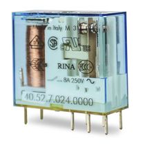 Rele Industrial Plug-In 24 Vcc 2 Reversiveis - 405270240000 - Finder