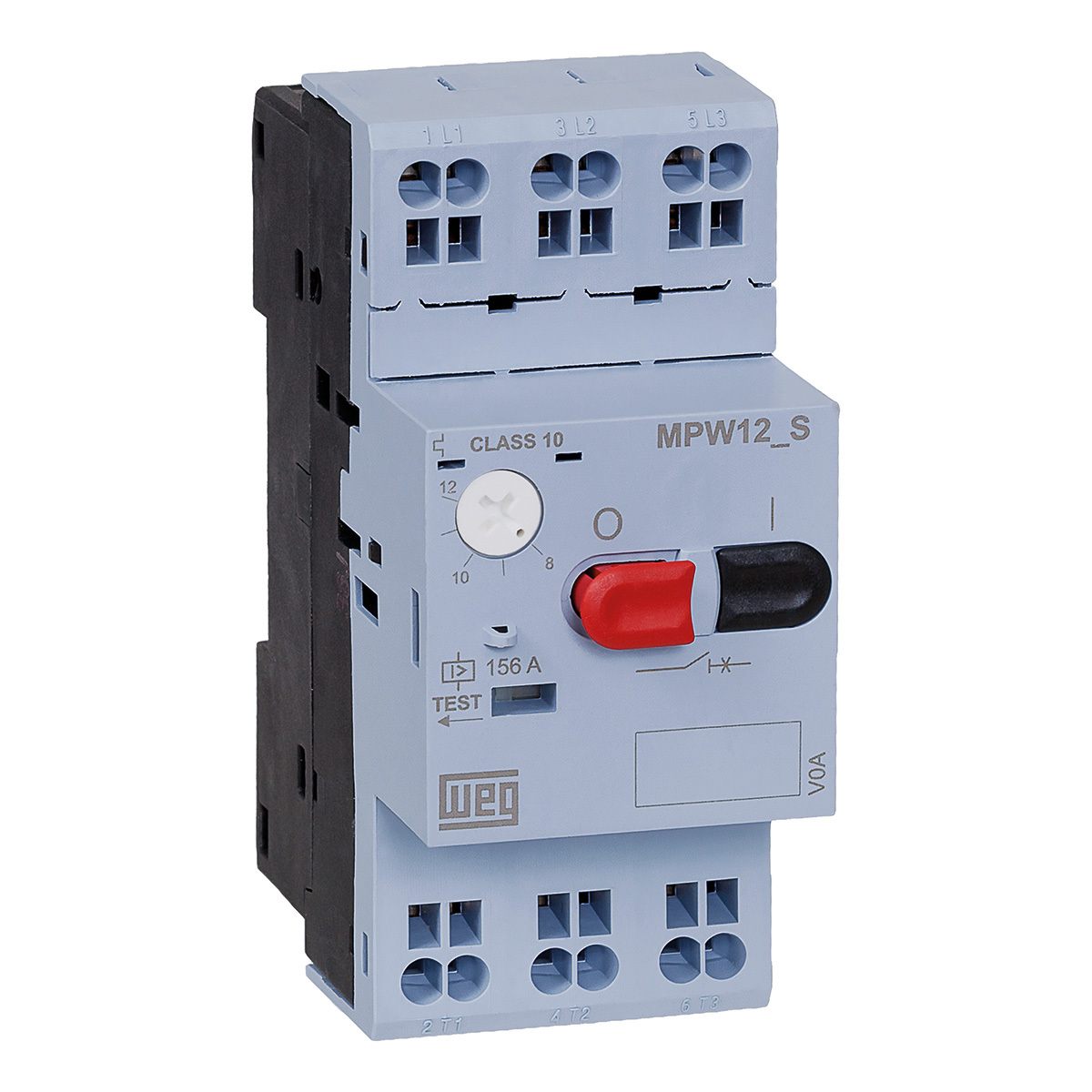 Disjuntor Motor Tripolar 8-12A 380VCA 156A 10KA Mola Mpw
