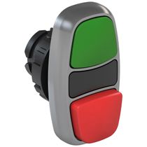 Frontal Botão Duplo Verde e Vermelho 22mm Pulso/Soco CSW2BDSC21WH WEG