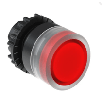 Frontal Botão Iluminado Redondo Vermelho 22mm Pulso/Soco CSWBFI1WH WEG
