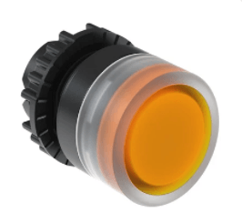 Frontal Botão Pulso/Soco Iluminado Redondo Laranja 22mm CSWBFI6WH WEG
