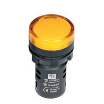 Sinaleiro LED 12V Amarelo Redondo Plast 22mm CEWSM3E25 WEG