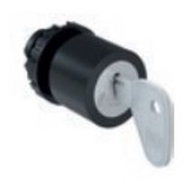 Comutador 22mm 2 Posições 45G Preto Chave C3SS110R02 WEG