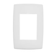 Placa 3 Postos Horizontais 4 X 2" Branca Pialplus 618503 PIAL