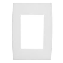 Placa 3 Postos Horizontais 4 X 2" Branca Pialplus 618503 PIAL