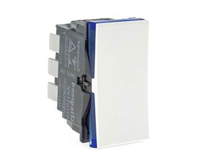 Módulo Interruptor Predial 1 Tecla Paralela Embutir 250V 10A | Diagonal esquerda do produto