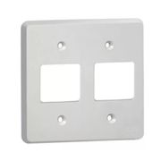 Placa 2+2P 4X4" Cinza Silent 8522 Pial Legrand