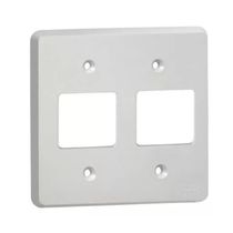 Placa 2+2P 4X4" Cinza Silent 8522 Pial Legrand