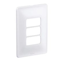 Placa 3 Postos Verticais 4 X 2" Branca Zeffia 680183 Pial