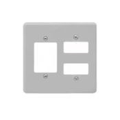 Placa 2+3 Posto Sep 4X4" Cinza Silent 8532 Pial Legrand