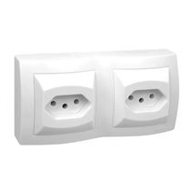 Tomada Predial 2 Módulos Branca Bipolar + Terra 10A 250V Branca Sistema X 675062 Pial Legrand