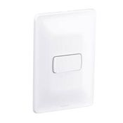 Interruptor Predial 1 Tecla Simples Branca Embutir 250V 10A Com Placa 4X2" Branca Zeffia 680100 Pial Legrand