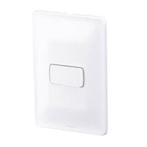 Interruptor Predial 1 Tecla Simples Branca Embutir 250V 10A Com Placa 4X2" Branca Zeffia 680100 Pial Legrand