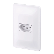 Módulo Tomada Branca Bipolar + Terra 20A 250V Com Placa  4X2" Branca 615081BC Pial Plus+