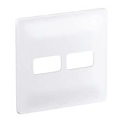Placa 1+1 Posto Horizontal 4 X 4" Branca Zeffia 680174 Pial