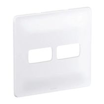 Placa 1+1 Posto Horizontal 4 X 4" Branca Zeffia 680174 Pial