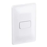 Interruptor Predial Embutir 1 Tecla Paralela Branca 250V 10A Com Placa 4 X 2" Branca Zeffia 680105 Pial