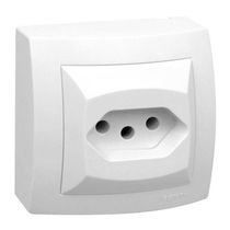 Tomada Predial 1 Módulo Branca 2 Polos + Terra 20 A 250 V Branca Sistema X 675061 Pial Legrand