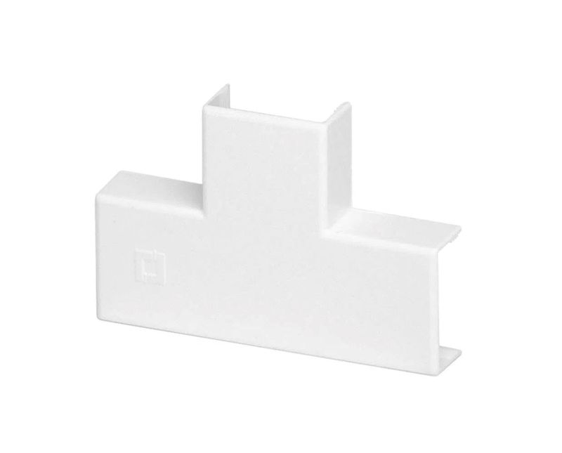 Acessório Derivação T 20x12Mm Canaleta Sistema X 30993X Pial Legrand | Imagem olistrativa, inclinada para a direita