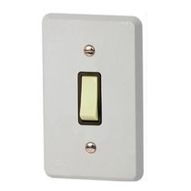Interruptor Predial Embutir 1 Tecla Simples Marfim 250v 10a Com Placa 4 X 2" Cinza Silentoque 1100 Pial Legrand