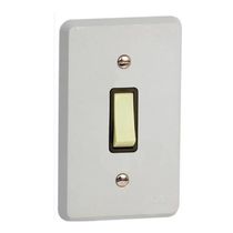 Interruptor Predial Embutir 1 Tecla Simples Marfim 250v 10a Com Placa 4 X 2" Cinza Silentoque 1100 Pial Legrand