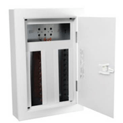 Quadro Distribuição Aço Branco Sobrepor 28  100X334X496mm Com Barramento 100A Qdstnii 904332N Pial Legrand