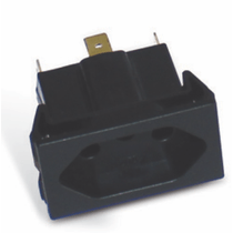 Modulo Tomada Preto 2 Polos + Terra 10A S8624 Steck