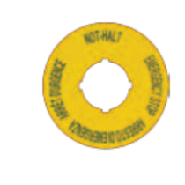 Plaqueta Identificacao Bot Emerg 22,5Mm Sinaleiro Desmontado M22XBK1 Eaton