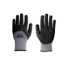 Luva Seguranca Poliamida Preta/Cinza  Poliuretano 103147141 Tamanho P Volk