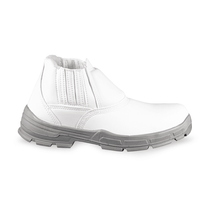 Botina Mfb Fechamento Elástico Bidensidade Biqueira Plastica Branco 4010BELM4600LL Tamanho 35 CA 29492 Bracol