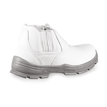 Botina Mfb Fechamento Elástico Bidensidade Biqueira Plastica Branco 4010BELM4600LL Tamanho 39 CA 29492 Bracol