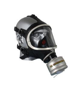 Máscara de Segurança com Válvula Poeiras Névoas Fumos Radionuclídeos PFF3  515104 CA 9246 Air Safety - Dimensional