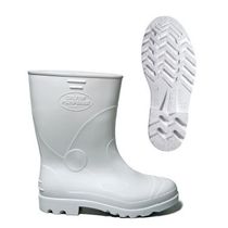Bota Profissional PVC Branco Cano Médio com Forro sem Biqueira CCBP2504 Tamanho 40 CA 37772 Italbotas